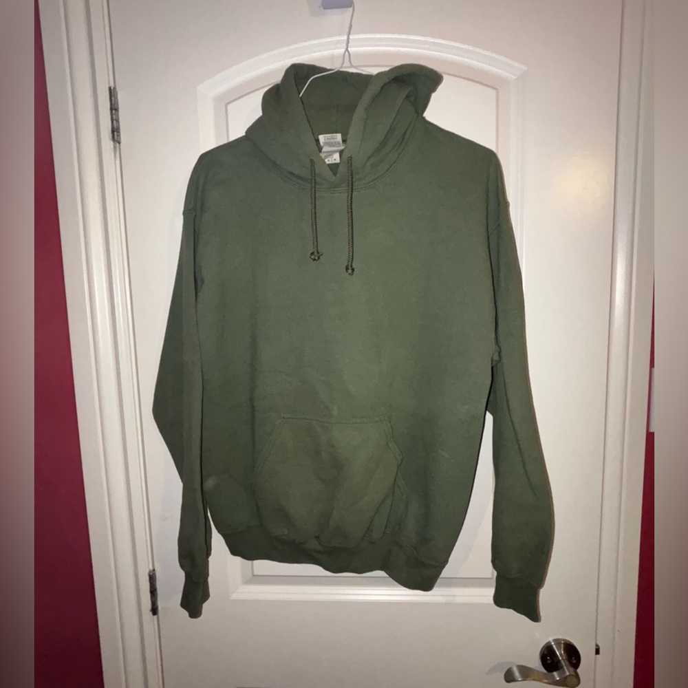 Army green hoodie